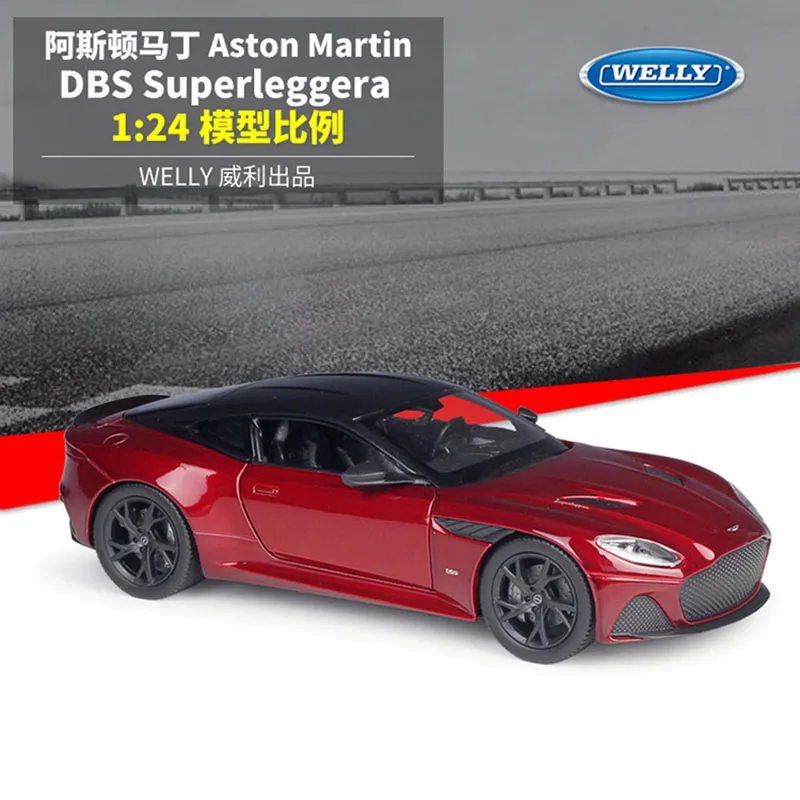 

Welly Diecast Simulator 1:24 Classic Aston Martin DBS Superleggera Alloy Metal Model Car For Children Gift Toy Collection