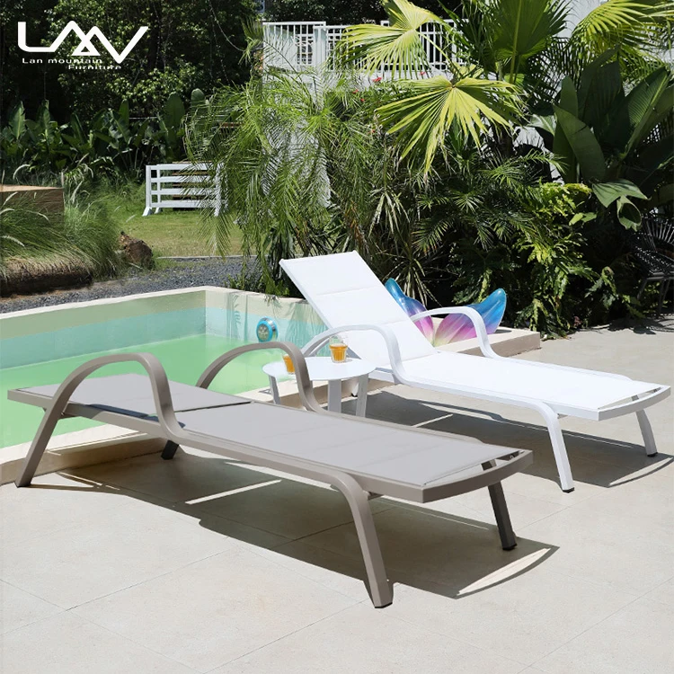 Современный открытый сад пляжное кресло с откидной спинкой роскошный отель