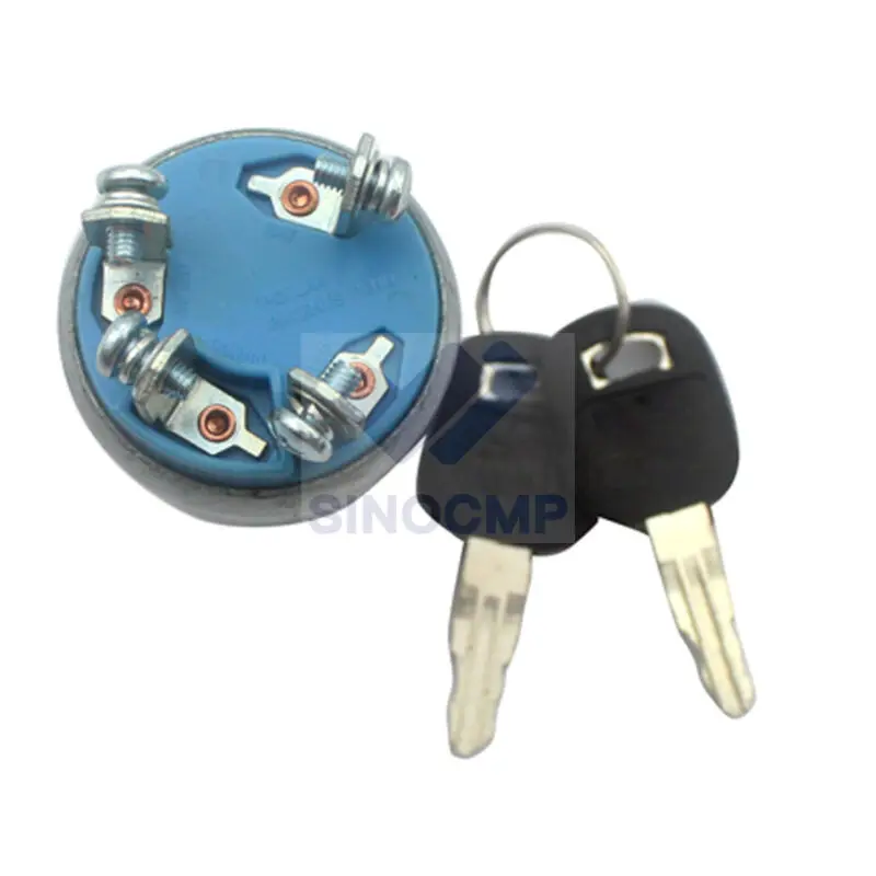 4-Контактный Выключатель зажигания с 2 ключами 9G-7641 9G7641 для Caterpillar 12G 120G 135H 160G 215B 219D