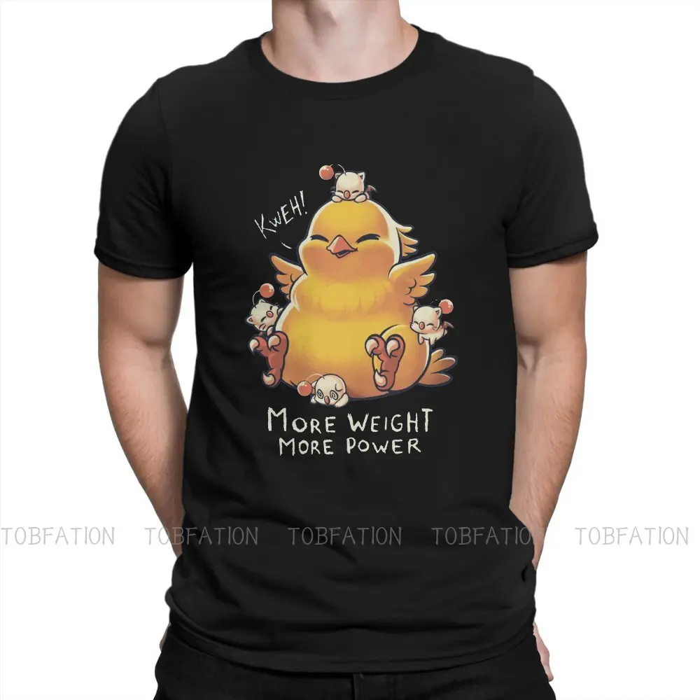 

Final Fantasy Role Playing Game Original TShirts Chocobo Kweh Fat Creature Monster Summon Distinctive Homme T Shirt Hipster 6XL