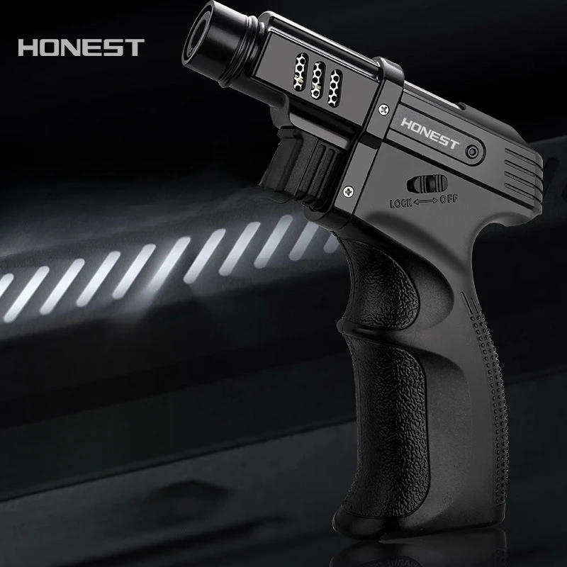 Газовая зажигалка с синим пламенем и защитой от ветра