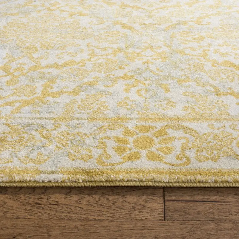

Freshly Crafted Lorna Traditional Ivory/Gold Area Rug, 2'2" x 4' - Elegantly Hotel-Style Softness and Great for Home Decoration.