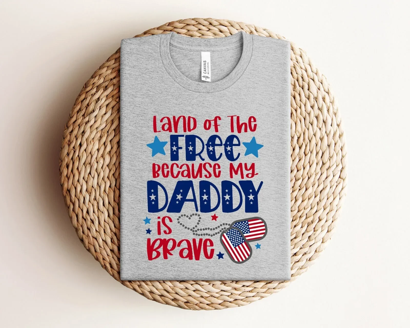 Футболка Земля свободы потому что мой папа — храбрый отец День отца крутой