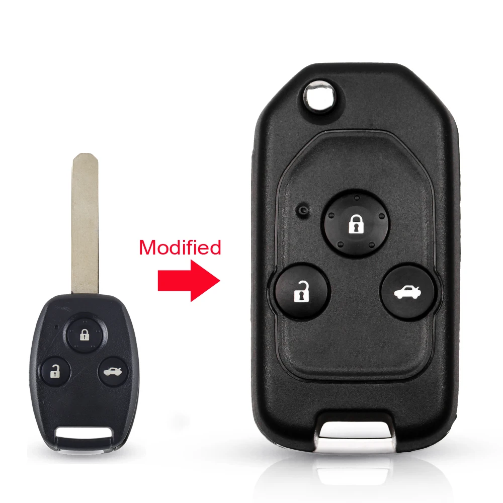 

Модифицированный корпус KEYYOU для автомобильного ключа 2/3/4BTN для Honda Fit CRV Civic vision Ridgeline HRV Jazz ACCORD 2003-2013