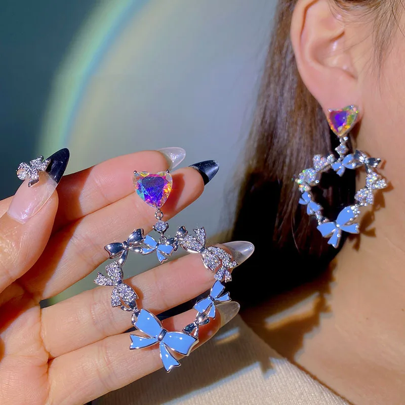 

Креативное Сращивание в форме сердца, искусственное бант, романтическое уникальное украшение для женщин, Свадебные обручальные подарки