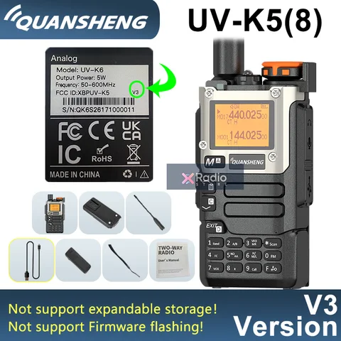 Quansheng UV-K5(8)/UV-K6 Рация 5 Вт