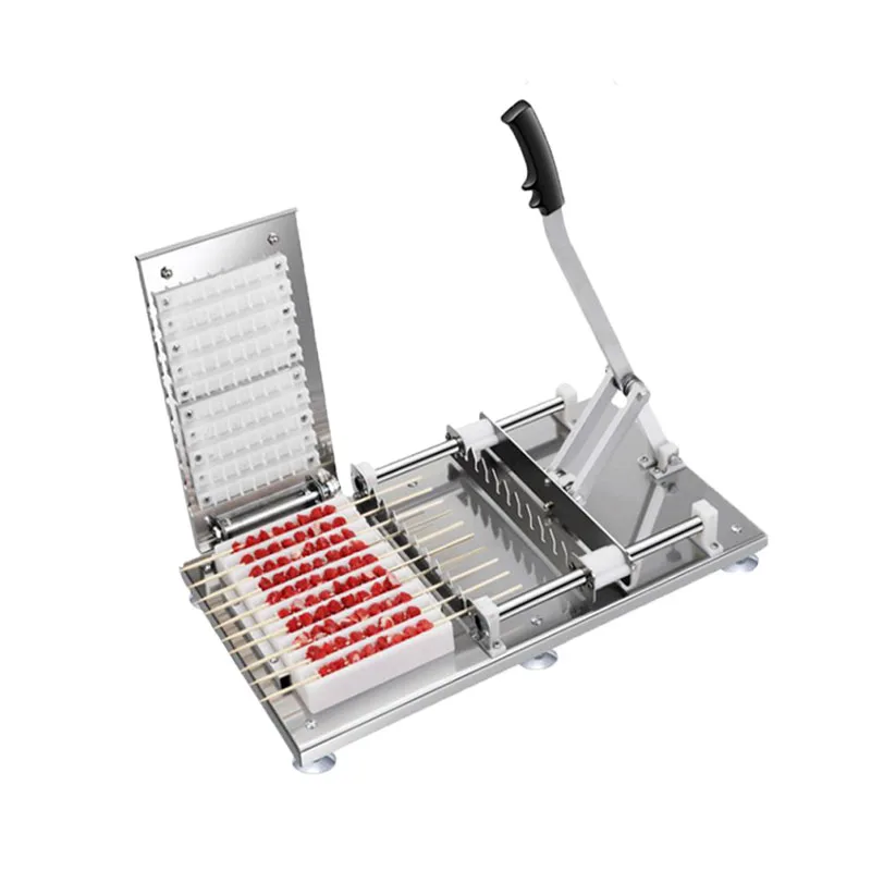 

Stainless Steel Manual Doner Kebab Meat Skewer Machine Meat String Machine Mutton Skewer