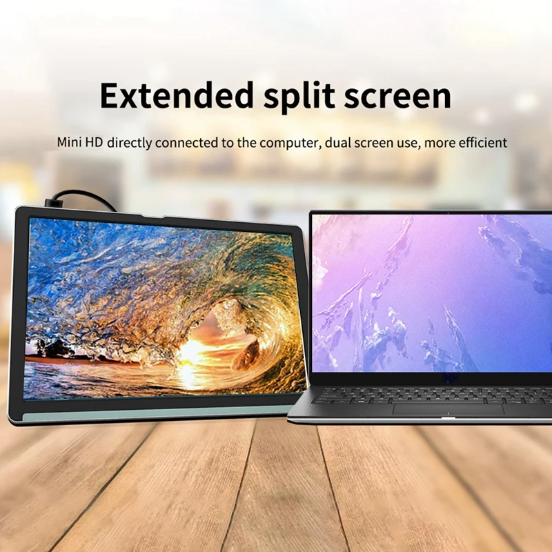 7-дюймовый портативный HD-монитор с игровым монитором Type-C-совместимым 1280X800 для