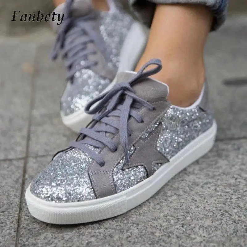 

Кроссовки женские в стиле ретро, модная повседневная Уличная обувь на плоской подошве, со шнуровкой, с рисунком пентаграммы, подходит для прогулок и занятий спортом