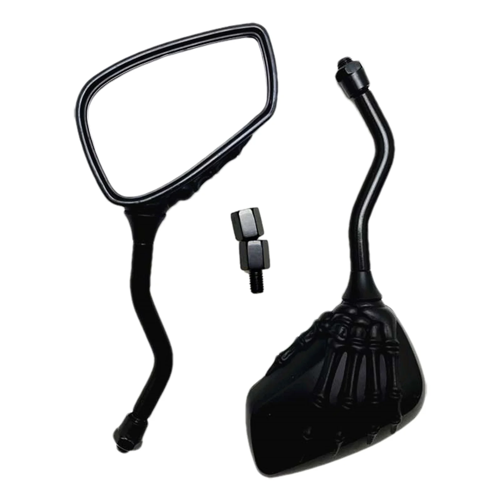 

Handlebar Bike Mirror Adjustable Rotatable Scooter Rearview Mirror With Skull Skeleton Claw Safe Bicycle Mirror Reflector For