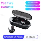 Беспроводные bluetooth-наушники Y30 TWS с сенсорным управлением, спортивные водонепроницаемые наушники с микрофоном для смартфонов, музыкальные наушники