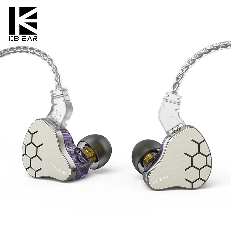

Наушники KBEAR Lark гибридные 1DD + 1BA, Hi-Fi наушники с басами, IEM, для бега, игровая гарнитура с шумоподавлением, съемные