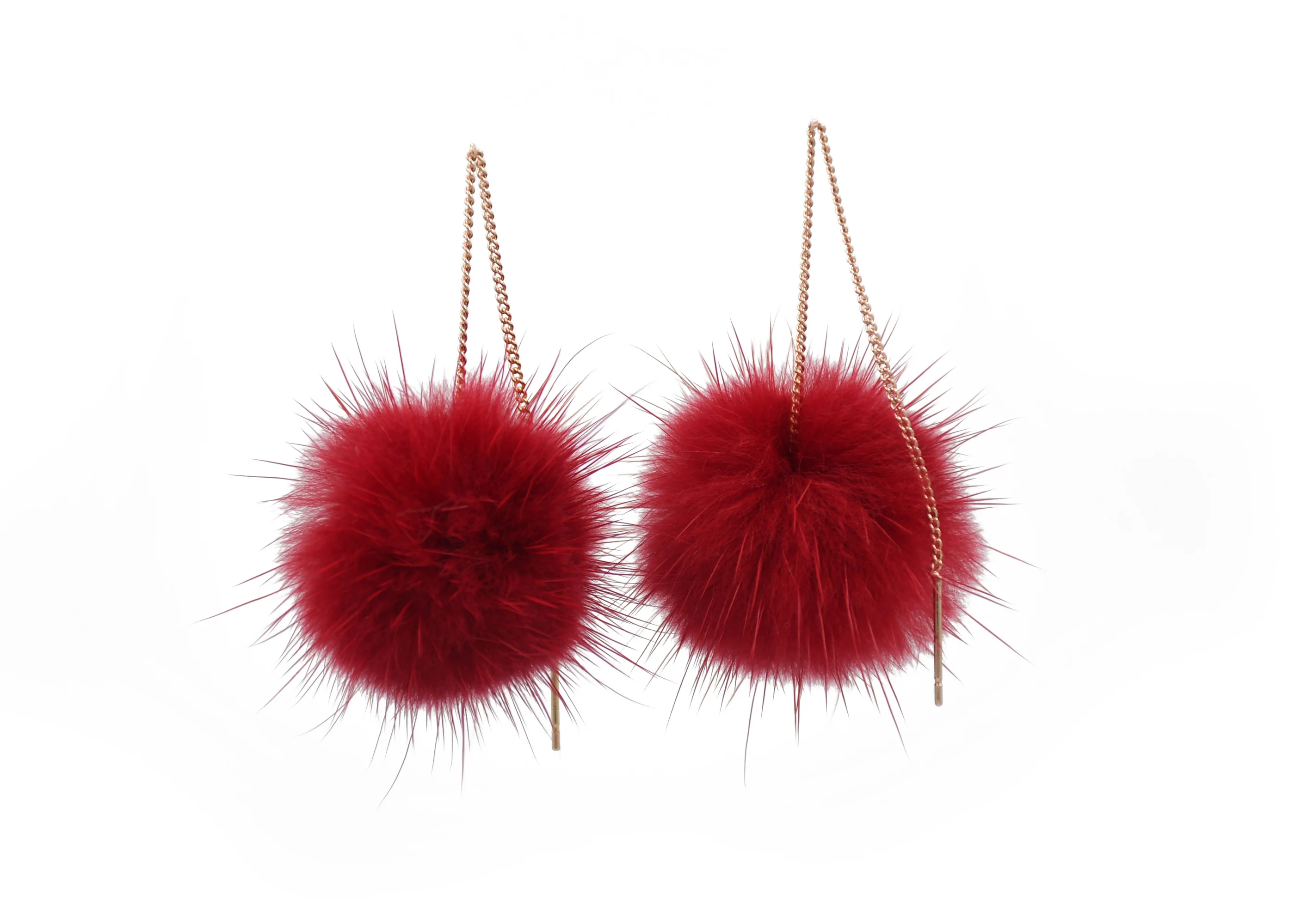 

SuchBlue Fashion Mink Earrings Fur Earrings Fall/Winter Male Party Style