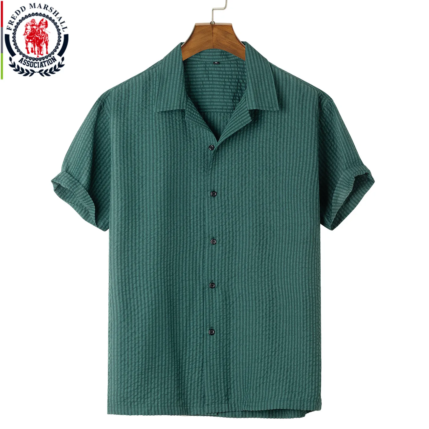 FREDD MARSHALL 2022 летняя новая модная рубашка в Вертикальную Полоску Мужская