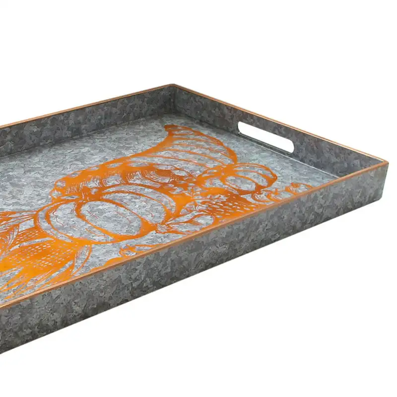 

Серебряный прямоугольный поднос Serveware 14x19 дюймов