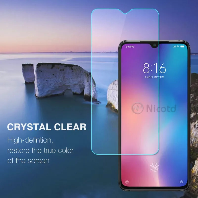 Protective Glass For Xiaomi Mi 9 8 Pocophone F1 Screen Protector HD Glass tempered Film For Redmi 6 Pro 6A Note 5 Mi A1 A2 Lite