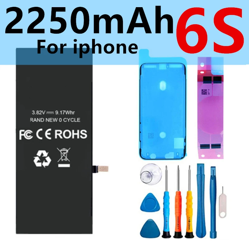 

For Apple For iPhone SE 2 6 6s 6p 6sp 7 7p 8 Plus x xr xs Max 11 12 13 Pro Battery With Tools New Phone Battery