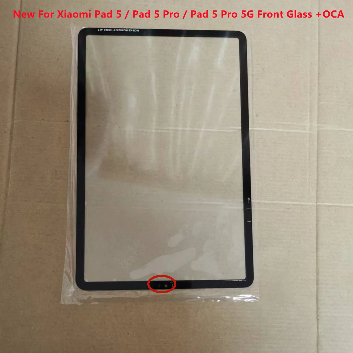 

11''New Front Glass (No Touch) LCD Display Screen Outer Panel For Xiaomi Pad 5 / Pad 5 Pro / Pad 5 Pro 5G Front Glass With OCA