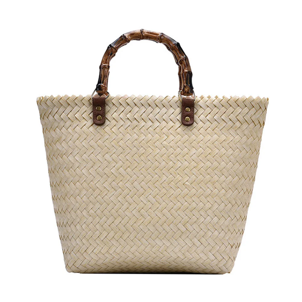 

1Pc Woven Bag Casual Handbag Shoulder Bag For Dating Travel Shopping Beach Party