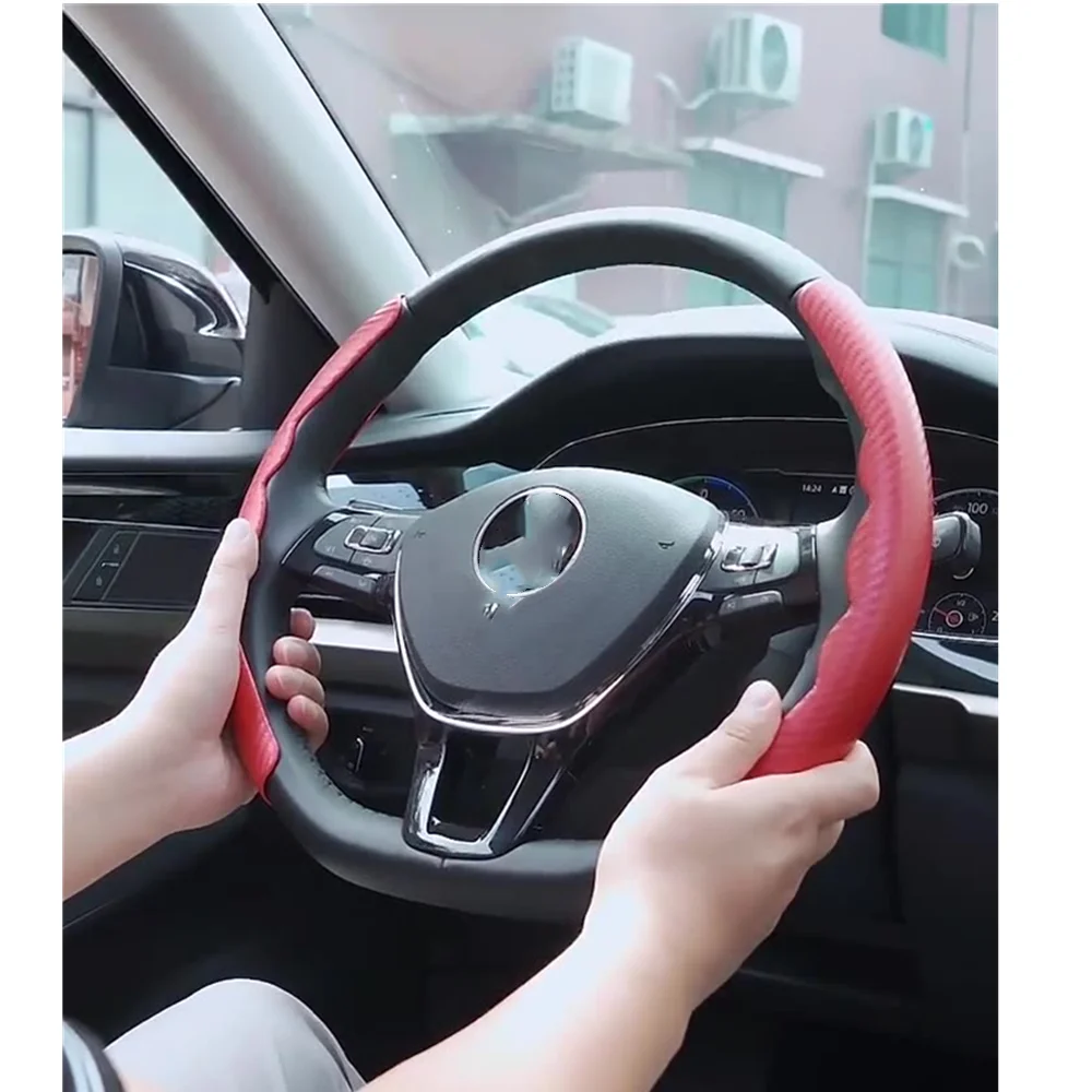 

1 Pair of Carbon Fiber Appearance General Motors Steering Wheel Booster Cover Anti-Slip Car Interior Accessories