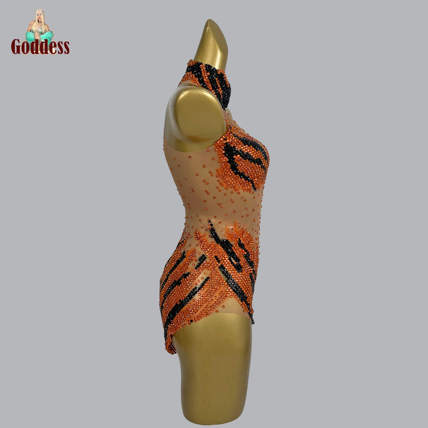 Блестящее женское трико клубный танцевальный напольный комбидресс Drag Queen для