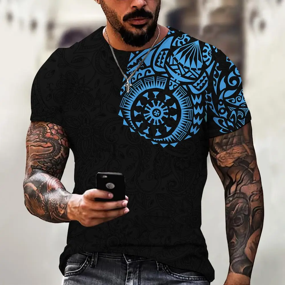 

Men's Vintage Viking T-shirt Large Size Casual Male Tops Vikings Printed Casual O-neck Pullover Shirt Harajuku Summer Streetwear