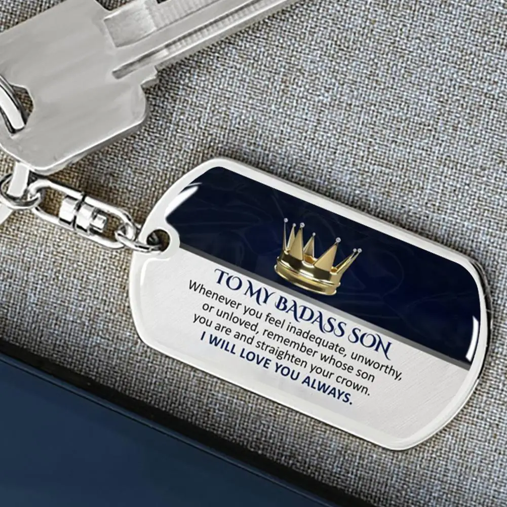 

Женский брелок для ключей из нержавеющей стали для моего сына и дочери