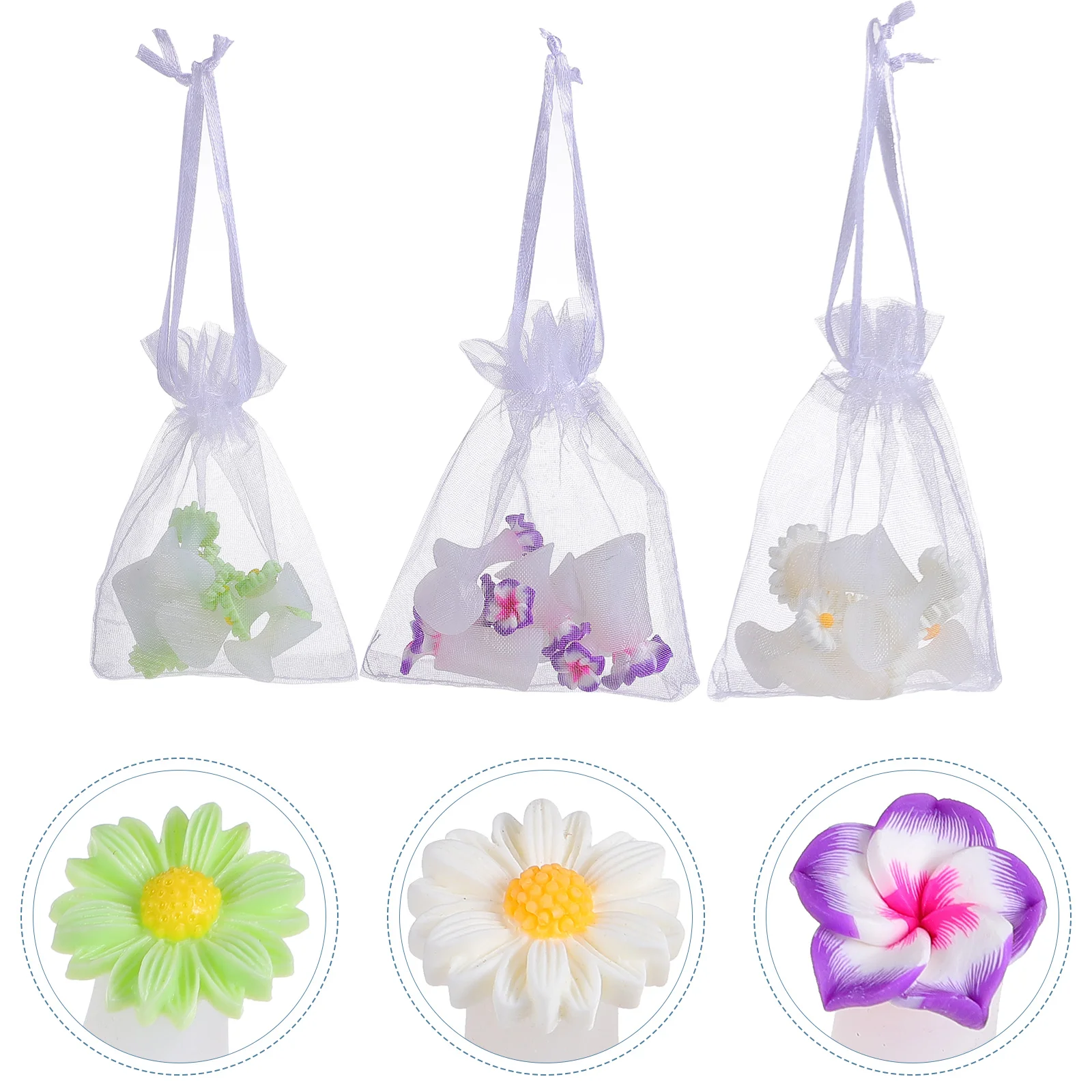 

24Pcs Separators Flower Finger Spacers Toe Spreaders Toe Separators for Store Home