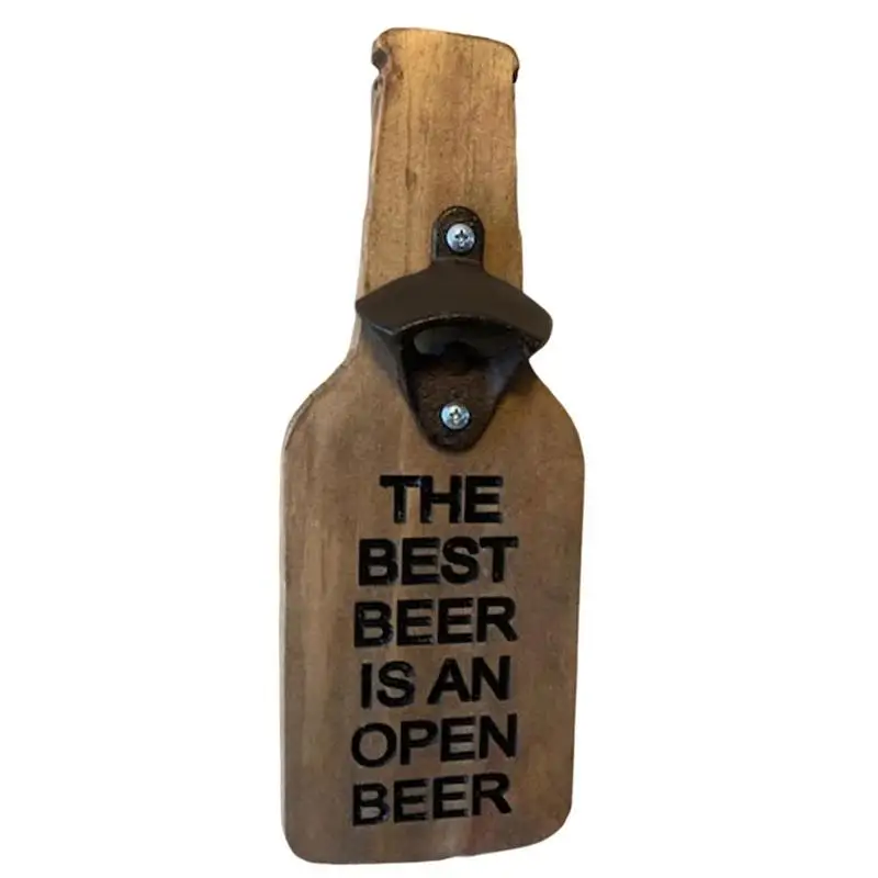 

Открывалки для бутылок, открывалки для бара, открывалка для бутылок, настенная деревянная плоская панель, деревянные аксессуары для кемпинга, подарок для любимого пива
