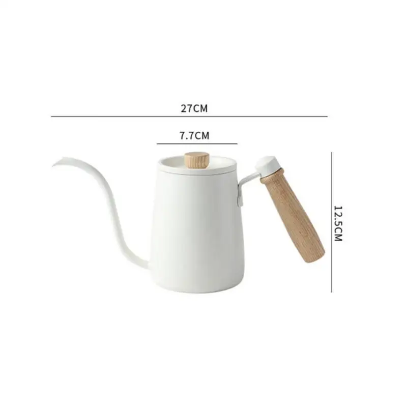 

Food Grade Coffee Utensil Swan Neck Thin Mouth Coffee Drip Kettle Pot Stainless Steel 600ml Coffee Tea Pot For Kitchen 2023