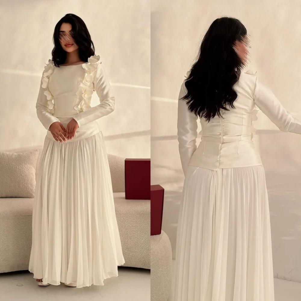 Индивидуальные блестящие шифоновые плиссированные платья трапециевидной формы