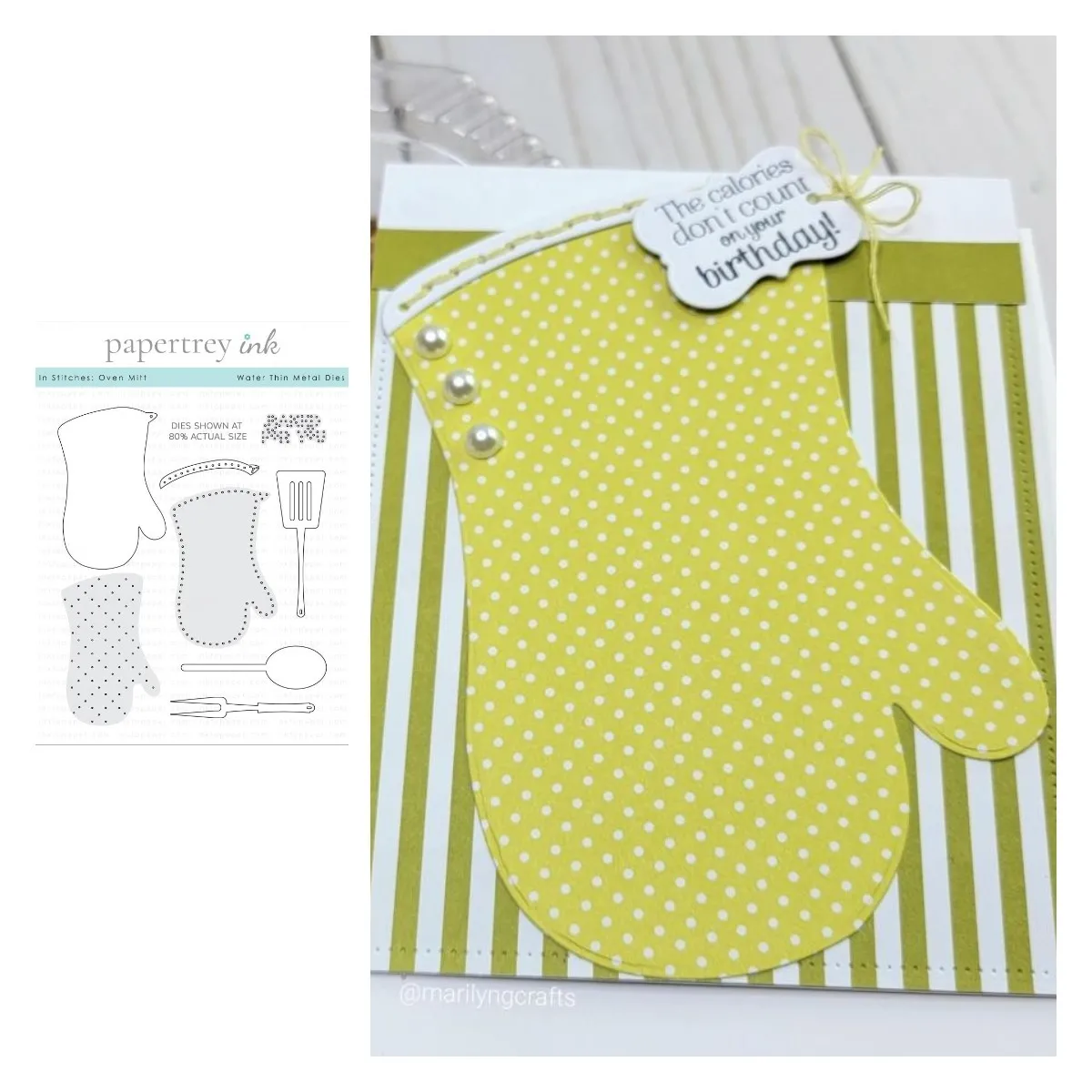 

In Stitches: Oven Mitt Die Metal Cutting Die Scrapbook Embossed Paper Card Album Craft Template Cut Die Stencils New For 2022