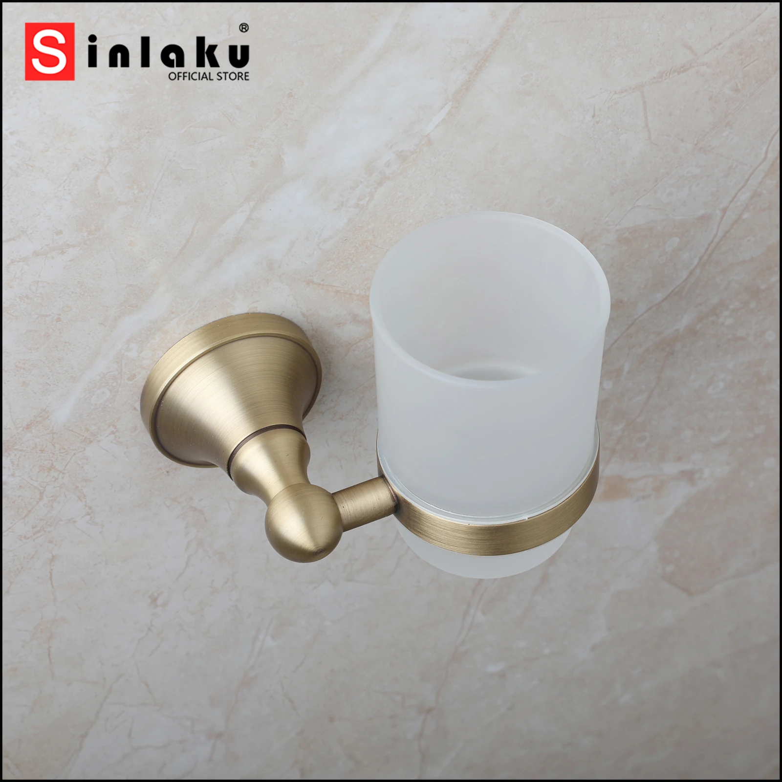 SINLAKU ретро модная настенная чашка для зубной щетки в ванную комнату с античной