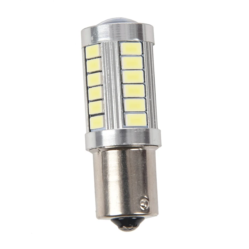 

BA15S 12 В, белая фотолампа, светодиодный индикатор, лампочка для автомобиля, 1156 P21W, серебристая