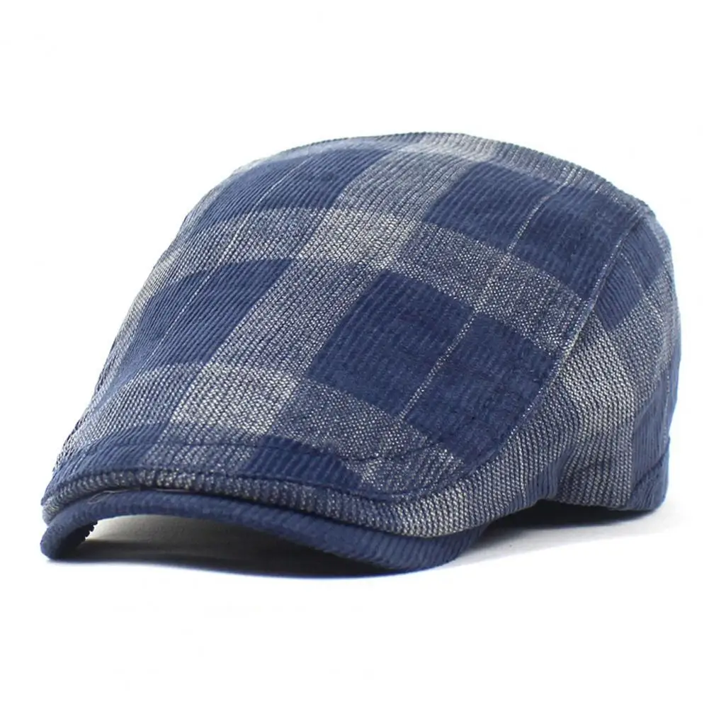 

Driver Cap Breathable Beret Cap Autumn Winter Men Beret Flat Hat