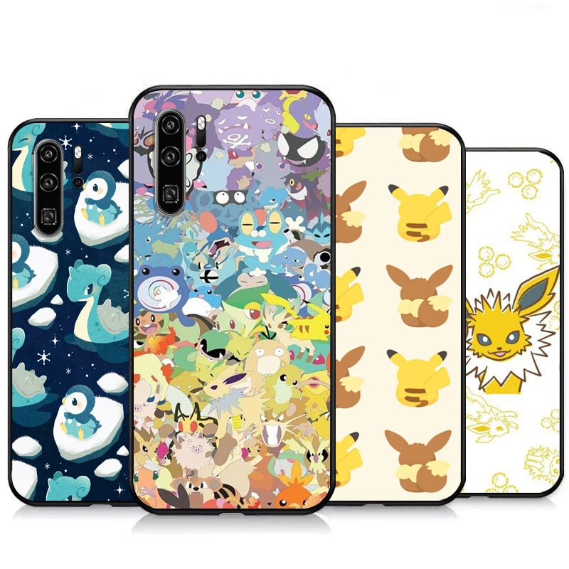 

Pokemon Pikachu Phone Cases For Huawei Honor P30 P40 Pro P30 Pro Honor 8X V9 10i 10X Lite 9A Carcasa Soft TPU Back Cover