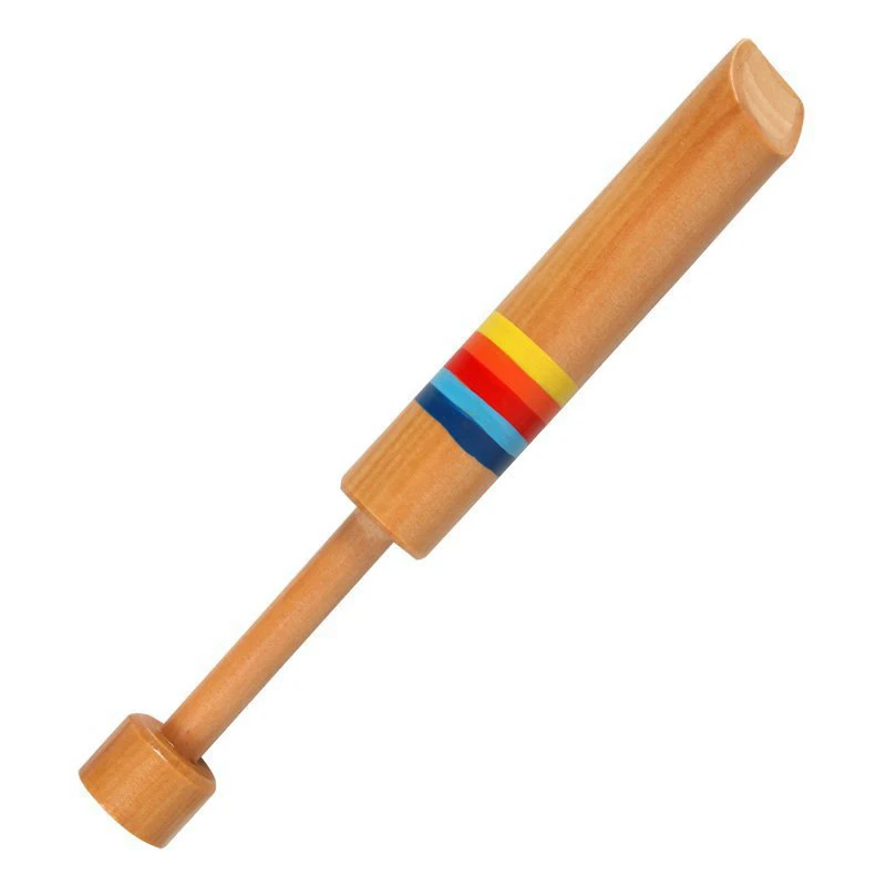 

1PC Baby Wooden Music Toys Mini Pull Push Whistles Diacritical Sliding Piccolo Toys Kids Educational Toys