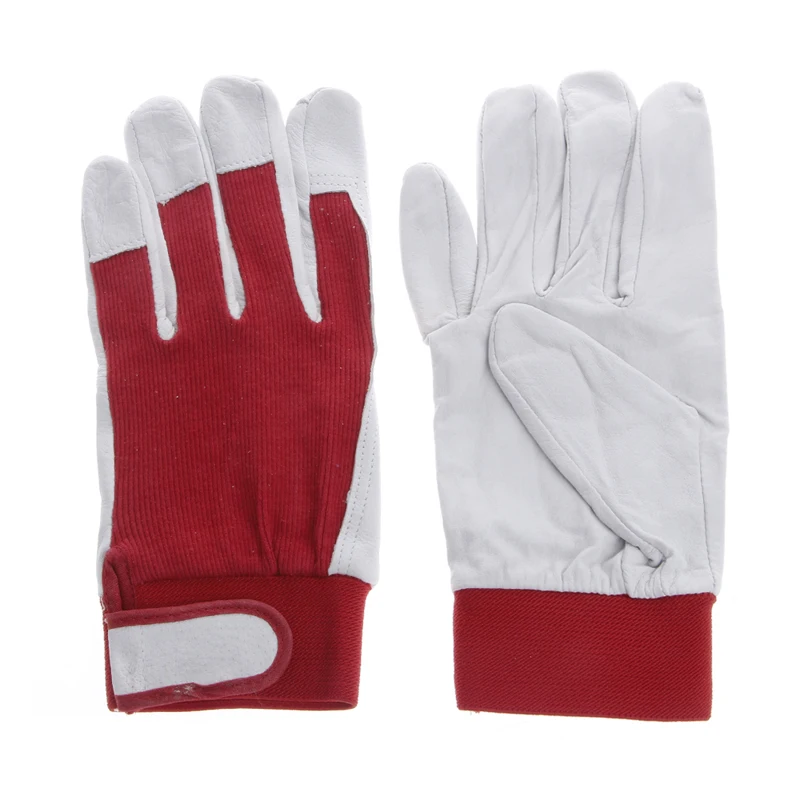 

1Pair Pigskin Leather Gloves Wear Resistant Driving Working Repair Safe Gloves