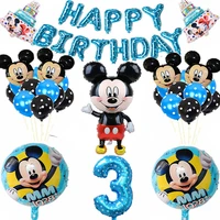 pop disney mickey mouse birthday decorations boys gift party decorations diy birthday number balloon combo baby shower gift