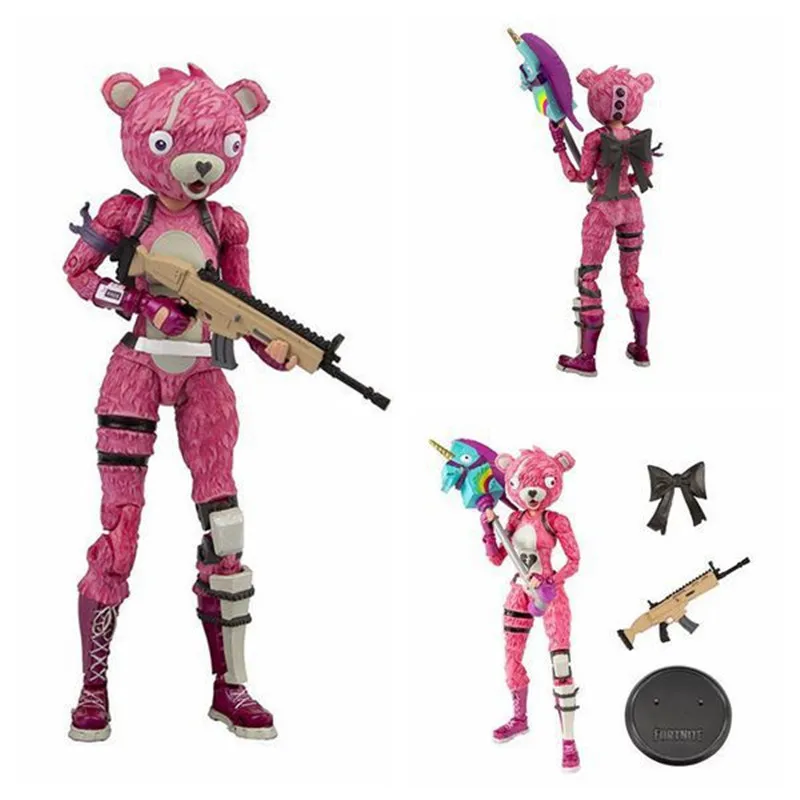 Фото Новые аниме-фигурки Fortnite: Лидер команды Cuddle, подвижные фигурки с шарнирами, модель куклы, игрушка-подарок для декора №2
