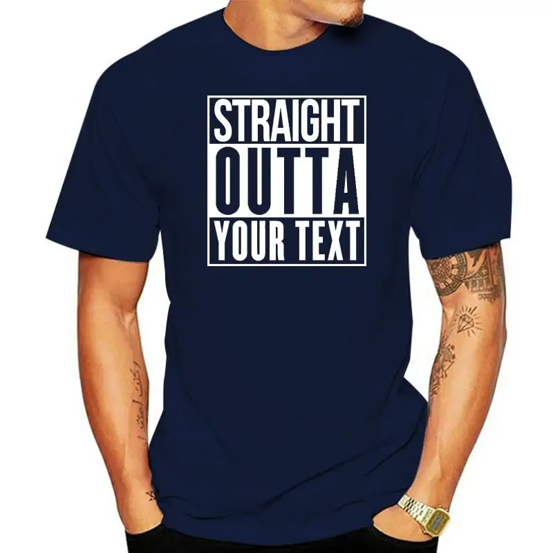 Новая футболка с индивидуальным принтом прямо Out YOUR TEXT CITY