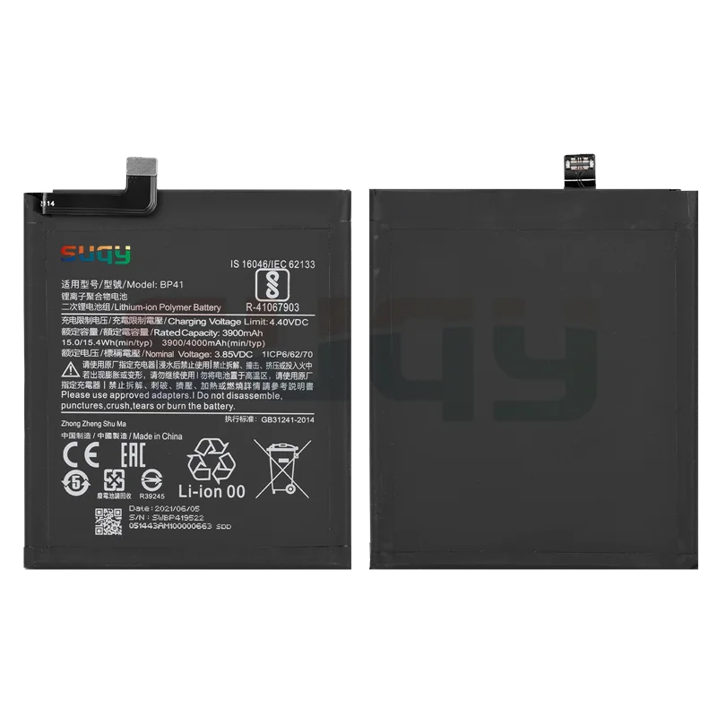 

SUPERSEDEBAT Bateria for Mi 9T Phone Batterie BP41 Battery for xiaomi Mi 9T Original 4000mAh Battery Replacement for Mi 9T