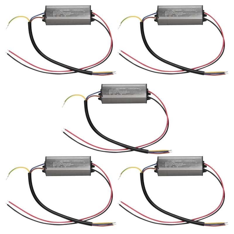 

5X 30W LED Driver Constant Current Driver Power Supply Transformer Waterproof