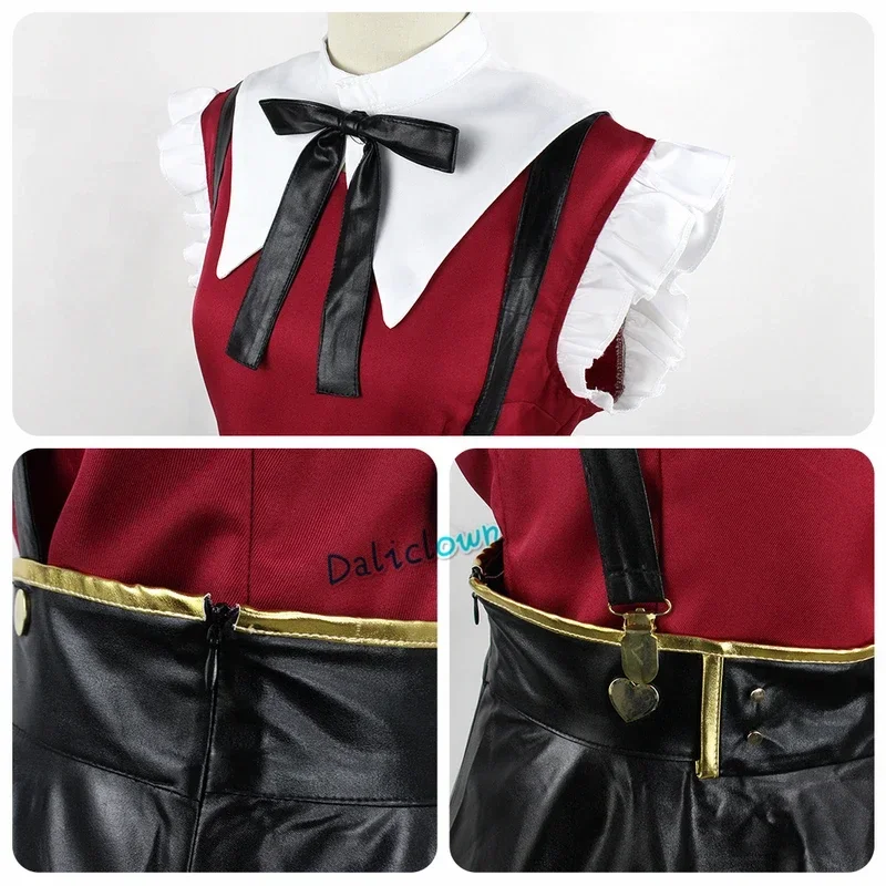 Needy Girl Overdose Косплей Костюм Черная Юбка Из Искусственной Кожи Парик Аниме JK