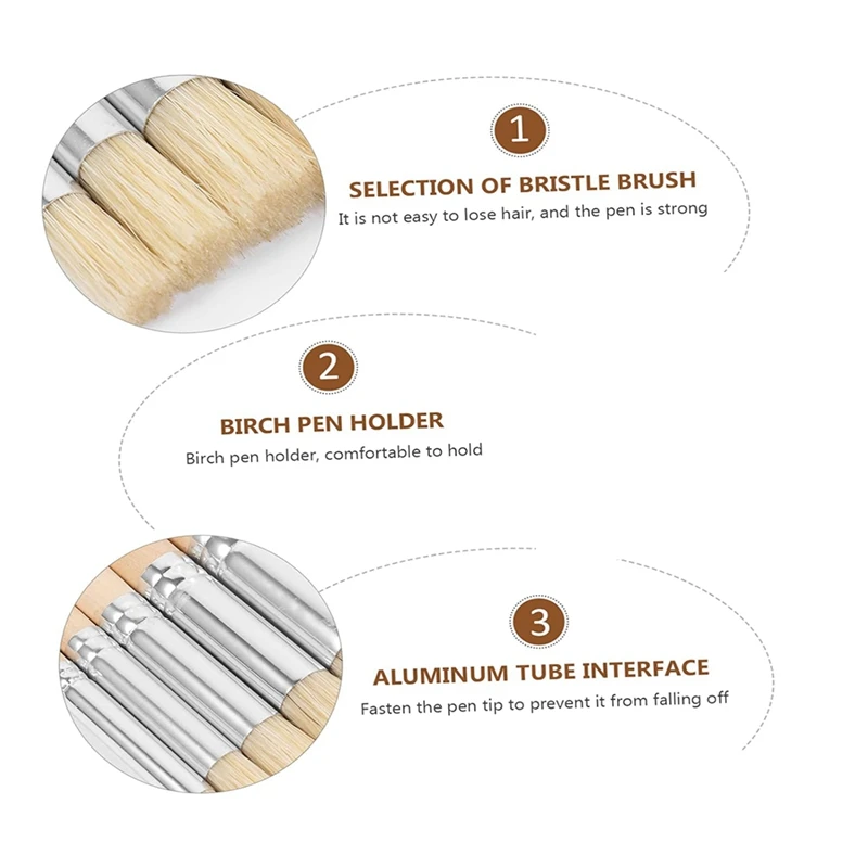 5 шт. кисти для рисования из натуральных шаблонов кисть дерева ремесла