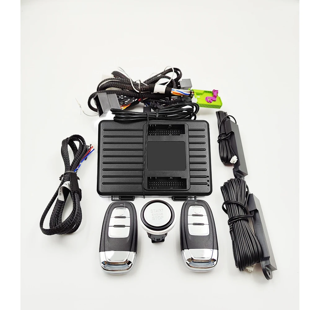 

Обновление запуска ключа Бесключевой запуск для Audi Q7 года 2007-2013 Push Start StopRemote Key Start Stop Бесключевой доступ Тип Plug and Play
