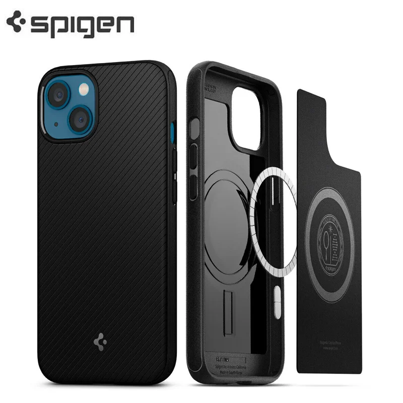 Original Korean Spigen Mag Armor Cover For Magsafe Magnetic Wireless Charging Case For iPhone 13 Pro Max 13Pro Protection Case