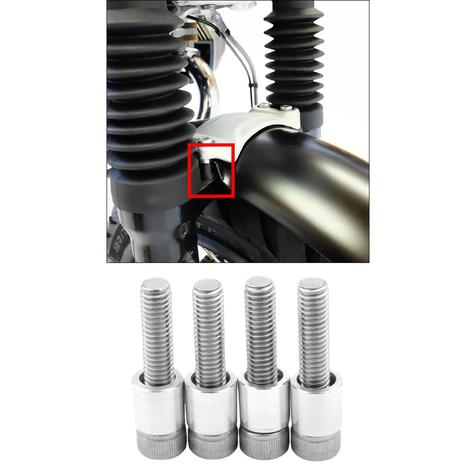 

4pcs Motorcycle Front Raiser Kits Up 10mm for Racer