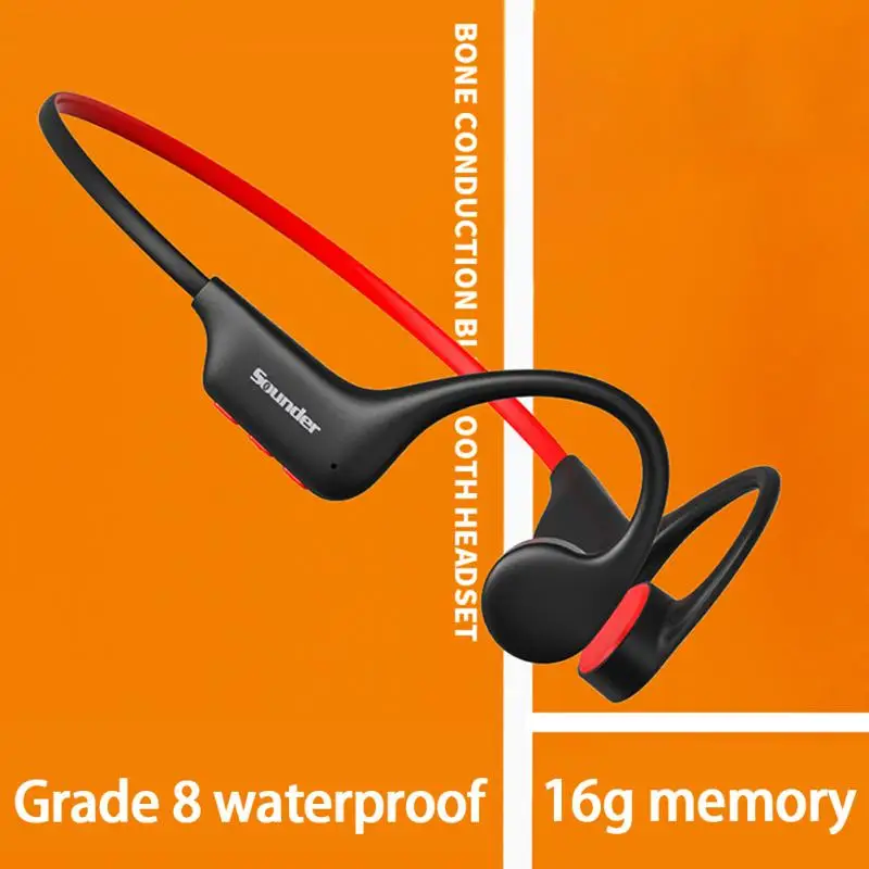 

X6 True Wireless Bone Conduction Bluetooth-compatible 5.3 Headset IP68 Waterproof Swimming Sports Earphone Built-in 16G Memory