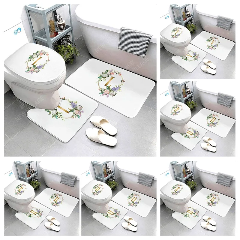 

Нескользящий коврик для ванной комнаты, маленький коврик для душа, декоративный Впитывающий Коврик для ног, вход в ванну, коврик для туалета...